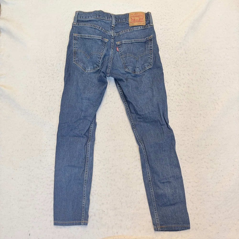 Levi's 512 Slim Taper Jeans Mens 30x32 Blue Denim Stretch